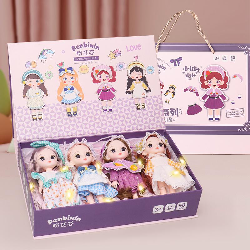 

Барби Одевается Магнитная наклейка Кукла Лолита Стиль Кукла Подарочная коробка Девочка Игрушка Подарок Подарок