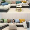 40/45/50/60/70cm Chenille Big Cushion Cover Bamboo Textured Solid Color Throw Pillow Case for Bedroom Sofa Home Decorative