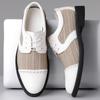 Summer Men's Formal Dress Pointed Mesh Mixed Patchwork Business Oxford Shoes Lace Up Wedding Party Footwear Zapatos Hombre