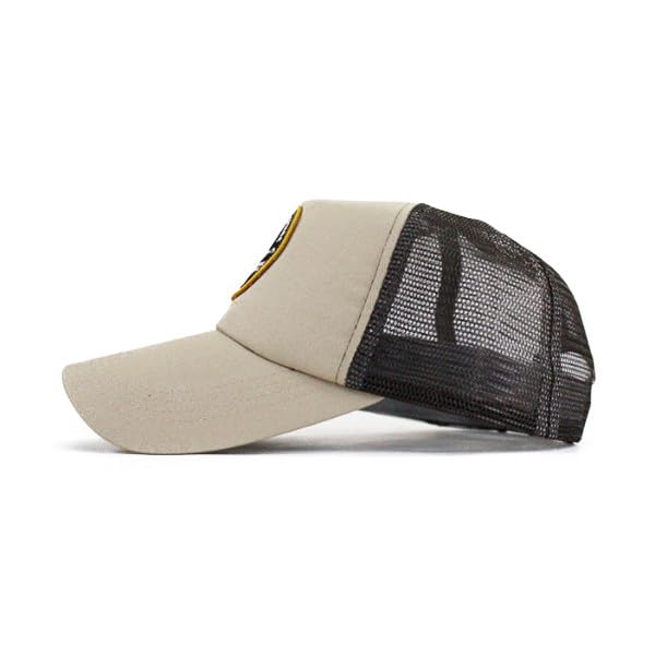 Avirex Kappe mit TOMCAT Beliebter Trend Tagesgeschenk Ein Herren-Patch, Marke, Frühling/Sommer, Herbst/Winter, Vatertag (JP, Alphabet, Größe, Beige)