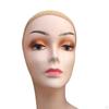Bald Female Mannequin Head with Left Shoulder Multipurpose Professional Makeup Wig Stand 48cm