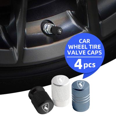 4pcs For Elk Prancing Moose Logo Ocean V40 V60 XC40 XC90 XC60 S40 Aluminum Car Wheel Tire Valve Cap Covers Tyre Rim Stem