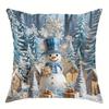 Christmas decoration pillowcase winter Christmas tree snowman pattern is suitable for home room sofa cushion cover gift