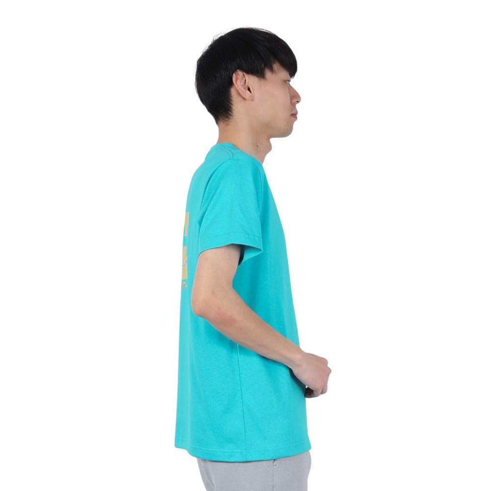 Helly Hansen HH62417 Wave Blue Short Sleeve T-Shirt with Be With Water Logo, Quick-Drying, UV Protection, Unisex, Size M