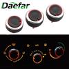 3 Pieces/Set Air Conditioning AC Knobs Switch Heat Control Buttons Fit For Peugeot 206 207 2006 - 2011 Car