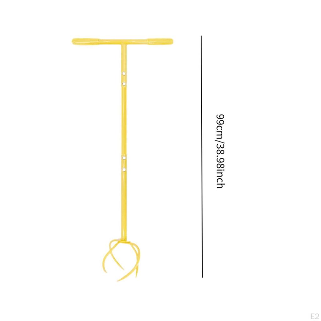 Garten Klaue Manuelle Grubber Boden Grabber 39 zoll Lange Vielseitig T Griff Drehen Werkzeug Rasen