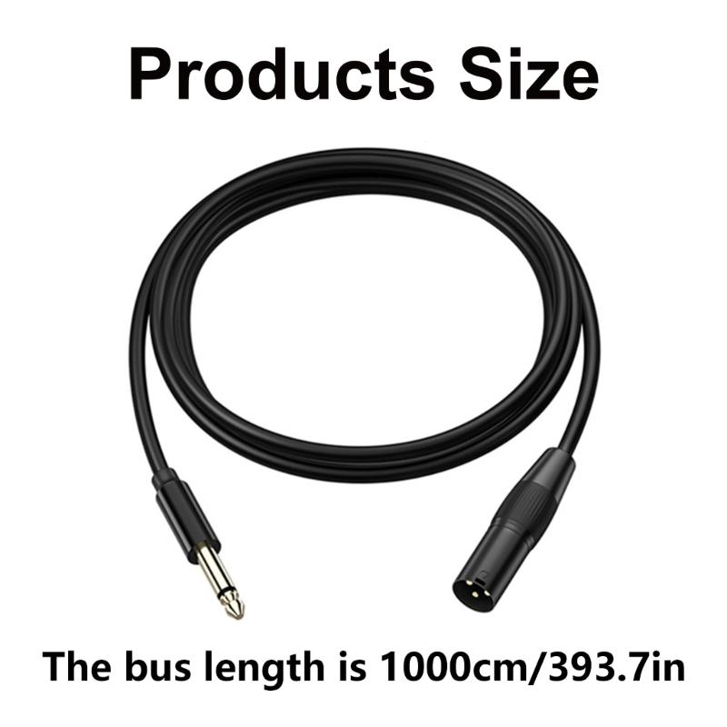 6.35mm (1/4inch) To 3Pin Cable Male To Male Balanced Shielded 3Pin To 6.35mm Cord Profesional Stereo Cable 2/3/10m