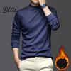 Spring Layering Top Stretchy Long Half-high Collar Neck Protecting Autumn Men Slim Fit Sleeve Fall