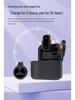 J33 Wireless Lavalier Microphone with Charging Case & AI Noise Reduction, Digital Display, Dual-Function Button.
