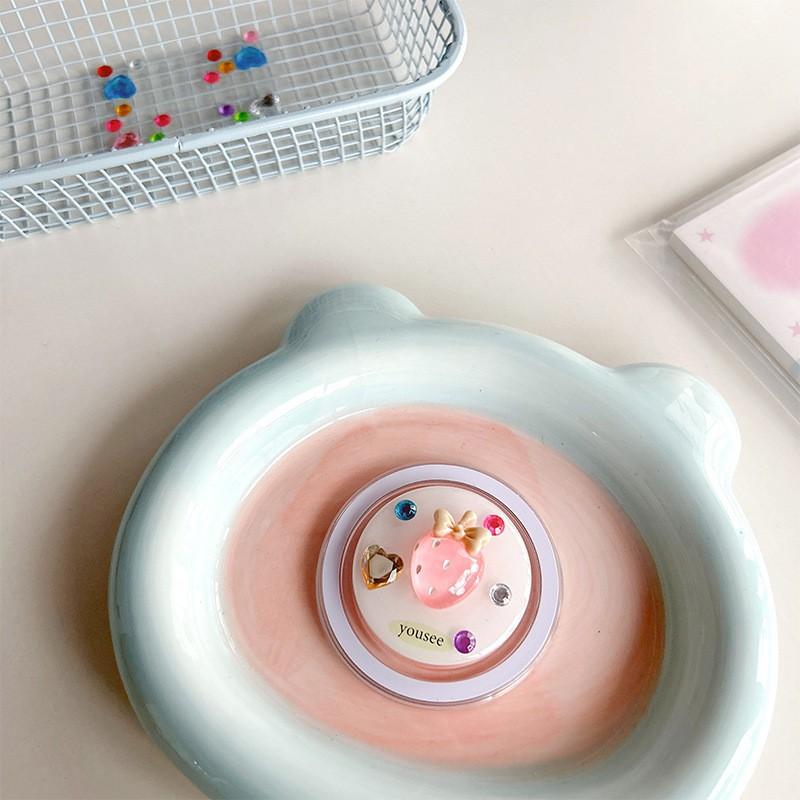 

Cute Instagram Bow Small Animal Candy Color Phone Airbag Bracket Magnetic Suction Scalable Removable Water Diamond Gem