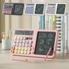 Solar/Battery Powered Calculator with Writing Tablet & Pen, Scientific Calculator with Notepad, School Supplies for Students