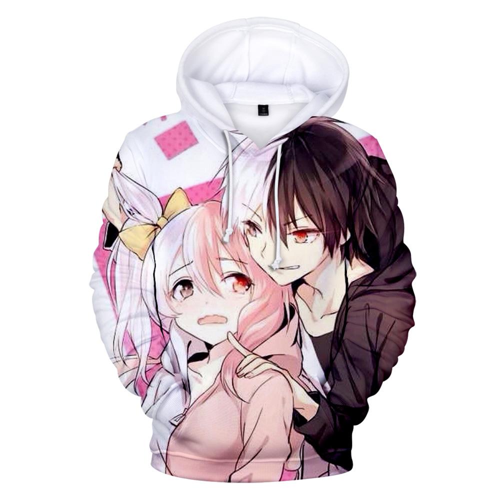 Danganronpa Merch 3D Mikiny s kapucí Monokuma Cosplay Kostým Anime Mikiny Kawaii Dětská Mikina s kapucí Běžné Unisex Černobílý kabát