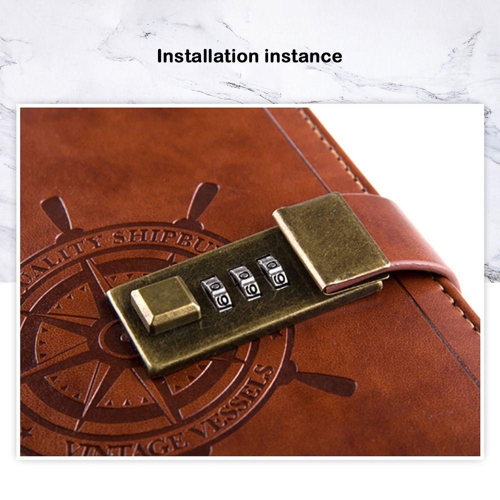 DIY Notebook Password Lock Waterproof Briefcase Lock Durable Alloy Lock  Handbag