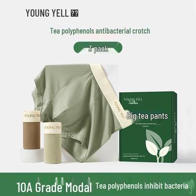YOUNGYELL Sous-vêtements Boxers pour Homme en Modal Antibactérien Lot de 3