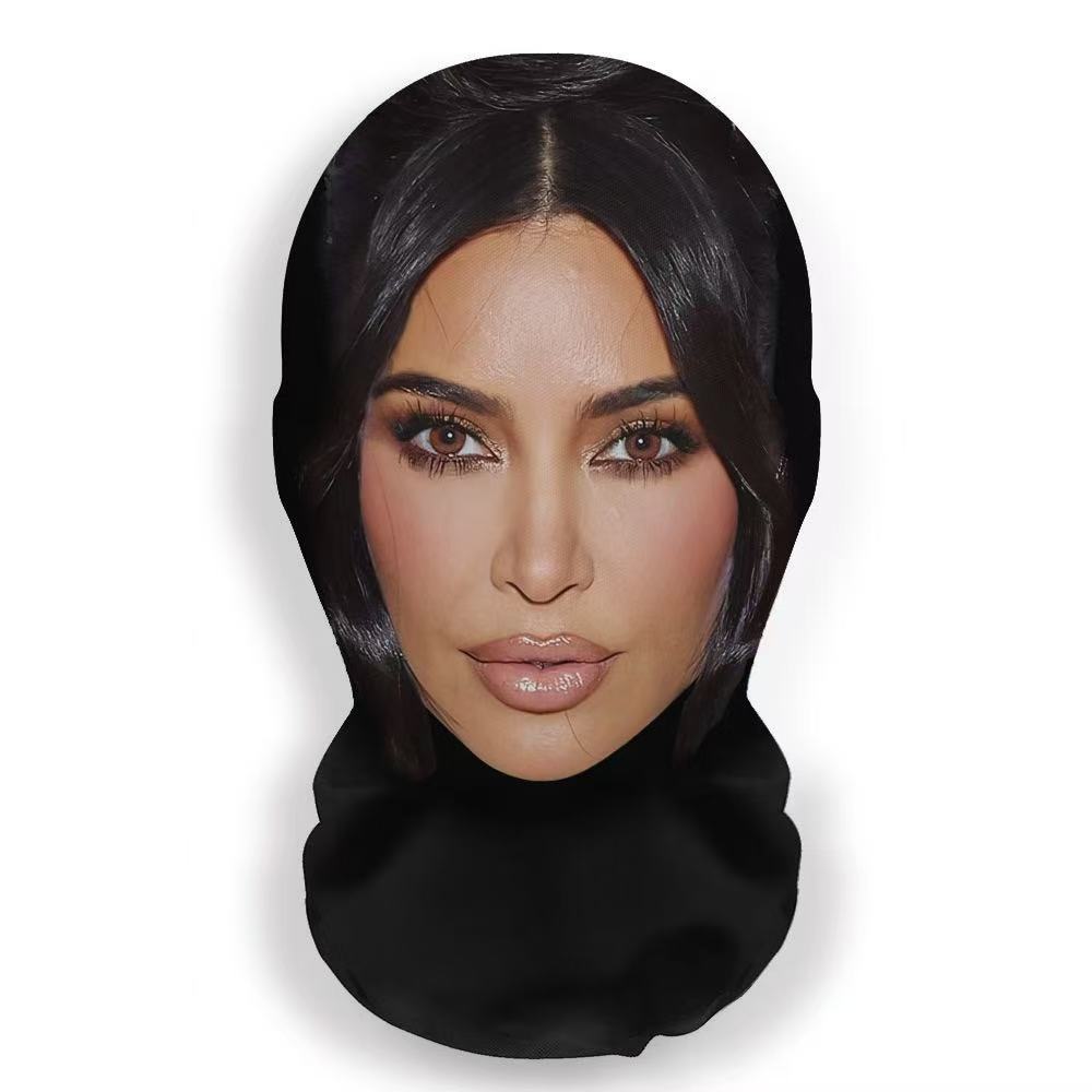 Volledig Gezichtsmasker Michael Jackson Stijl Anime Unisex Stofdicht Fietsen Sjaal, Hoofddeksel Cosplay Rollenspel Rekwisieten mask brown