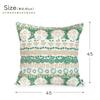 LDnext Rene Due Studio Hilla Cushion Cover, Vegetable Garden Green, Approx. 45 x 45 cm, Made in Japan, 71400510