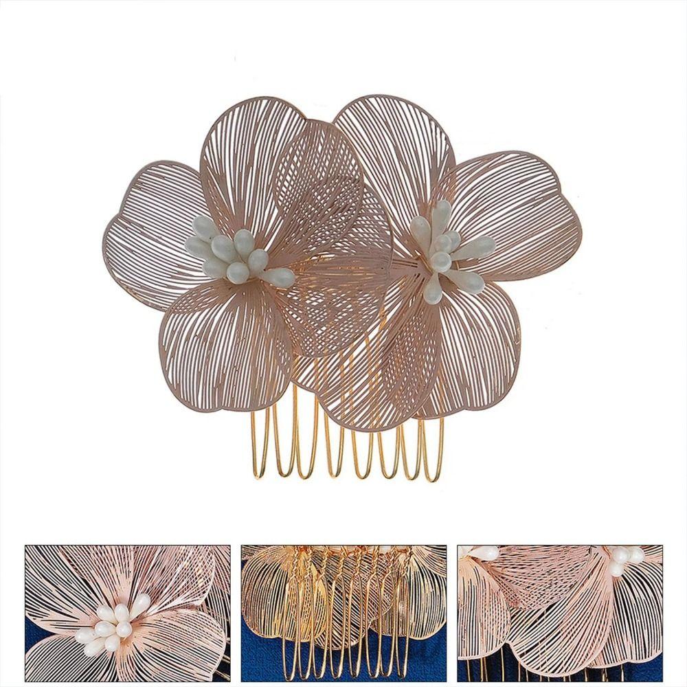 Fashion Hairpin Light Luxury Bride Bridesmaid Headwear Jewelry Accessories Hair Comb  Women