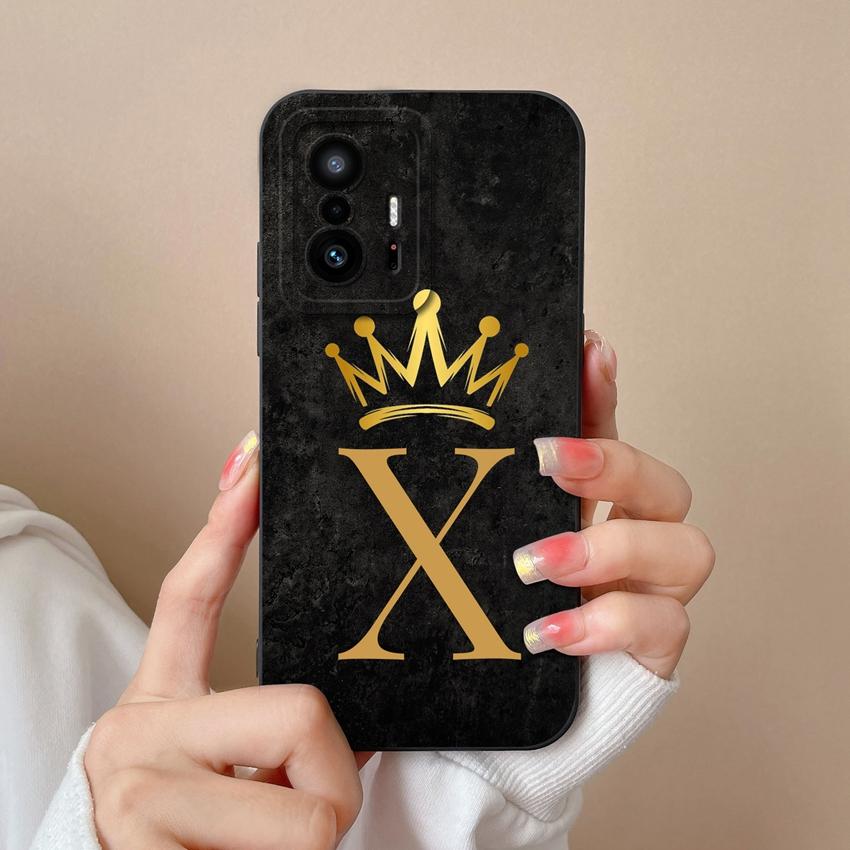 Casing For Xiaomi Mi 11T 11X 11 10T Pro Lite 6X Fashion Art Letter Phone Case Camera Protection Matte Silicone Anti Slip Shell For Xiaomi Bumper Cover
