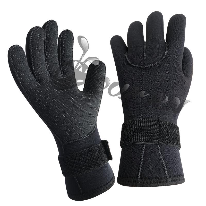 Men's Winter Diving and Fishing Gloves 3mm/5mm - Anti-slip, Anti-puncture, Wear-resistant, Warm, Cold-proof Scuba Wetsuit Gloves
