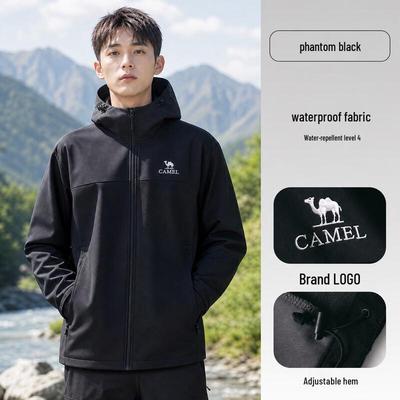 2025 Outdoor Hooded Softshell Fleece Jacket