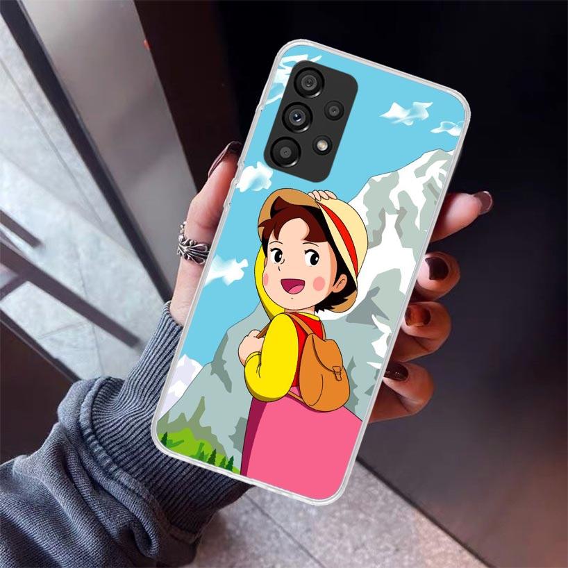 Heidi Cute Cartoon Phone Case For Samsung Galaxy A12 A52S A42 A32 A22 A51 A50 Note 20 Ultra 10 S10 Plus A71 A70 A31 A30 A10S Gal