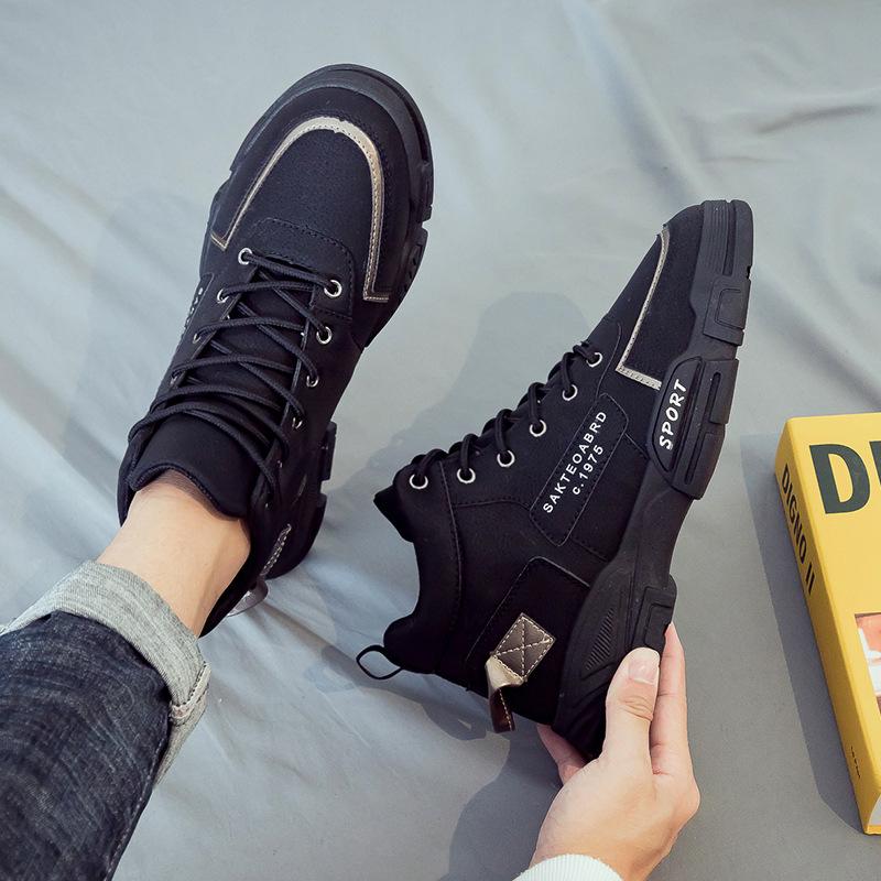 

Весенние высокие ботинки Мартина в британском стиле, популярная мужская обувь средней высоты, рабочие ботинки, модная обувь, модные короткие ботинки-дезерты, большие желтые ботинки 44