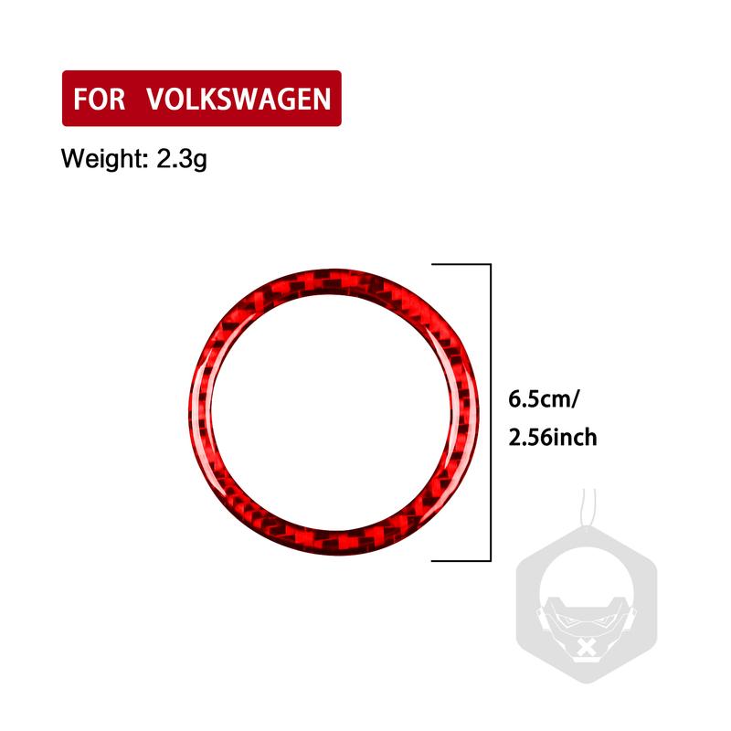 For Volkswagen Sagitar - Carbon Fiber Car Interior Accessories Decorative Stickers Headlight Switch Outer Ring Button