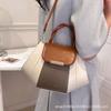 Contrasting Color Portable Small Bag Women's Spring and Summer Niche Design Versatile Small Square Bag Premium Texture Shoulder Bag
