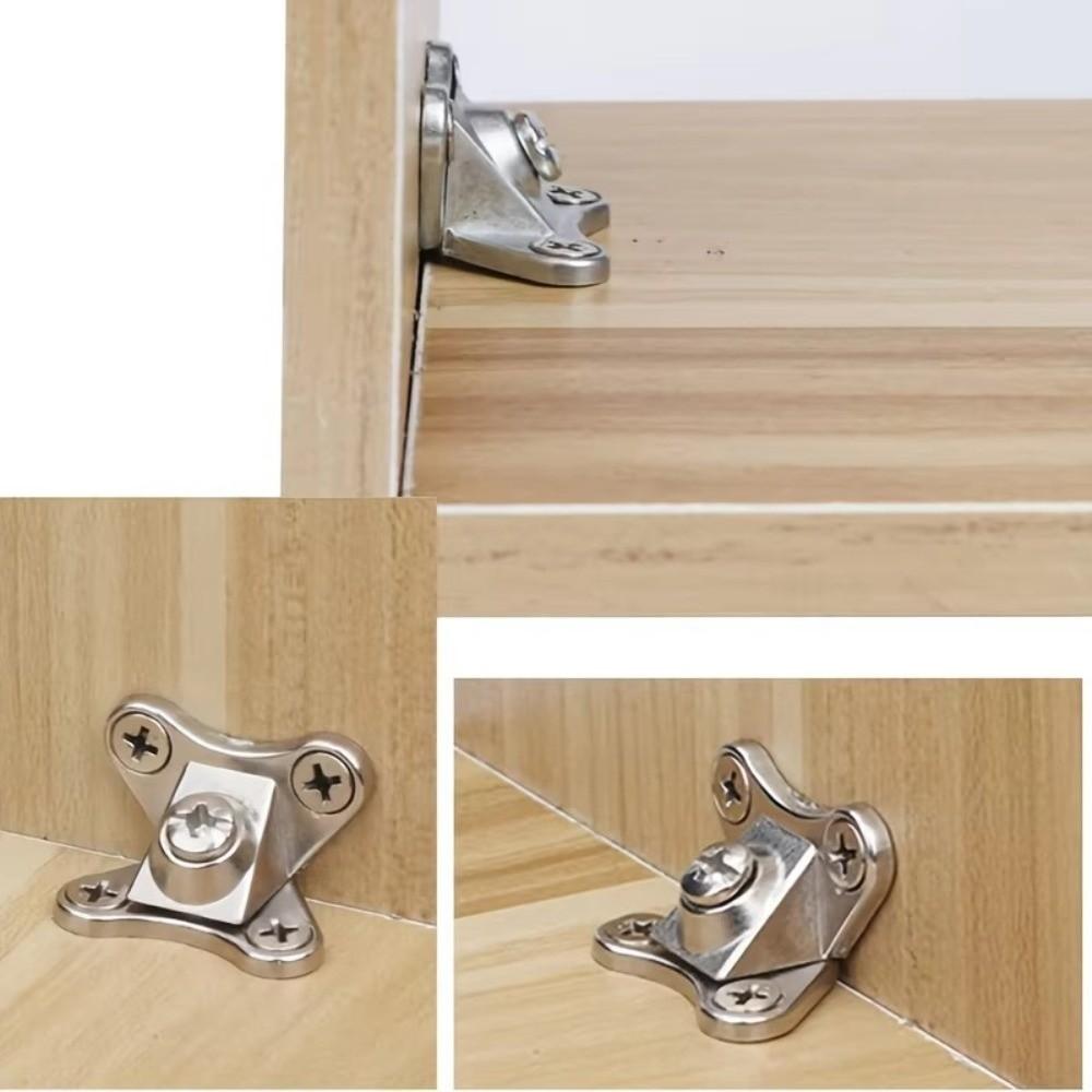 6 sets Nickel L Brackets 90-Degree Corner Bracket Butterfly Corner Code  Wood Furniture Cabinet
