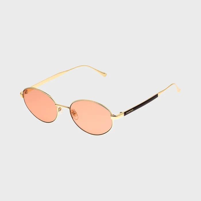 HUNTER_[WOMAN] Round Vintage Titanium Sunglasses - Orange HTB26
