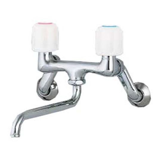 Kakudai mixer for kitchen cold 2-handle tap, wall-mounted, use, climate, 1280SKK-170