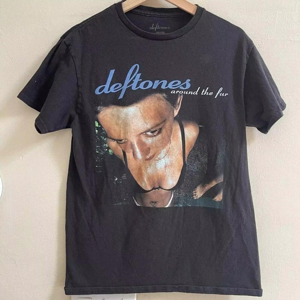Deftones Around The Fur T-Shirt Black Band Unisex Women's Summer Street Harajuku t shirts
