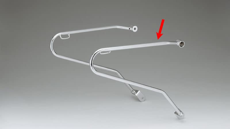 Kijima Motorcycle Parts Side Bag Support, Steel, Right Side, Chrome Plated, for Honda Bonneville ('04-'15) HTR-08003