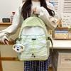 Schoolbag trendy lightweight travel bag small backpack high value junior and high school students class schoolbag new simple contrasting color b