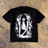 Vintage Tomie Kawakami T Shirt Cotton Printed Cartoon Tomie Junji Ito Tshirt Women Men Oversized Black Summer Top Y2k Streetwear