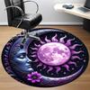 1pc Moon Sun Office Round Area Rug, Indoor Mat Suitable ForOffice, Under Office Chairs Bedroom Living Room Home Decor, Room Decot120