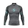 SCUBAPRO Langarm Rash Guard für Herren UPF 50 UV-Schutz Surfen Tauchen Schwimmen Wassersport