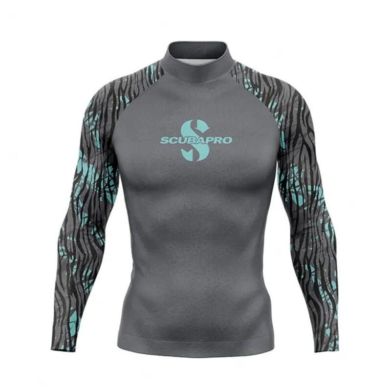 SCUBAPRO Langarm Rash Guard für Herren UPF 50 UV-Schutz Surfen Tauchen Schwimmen Wassersport