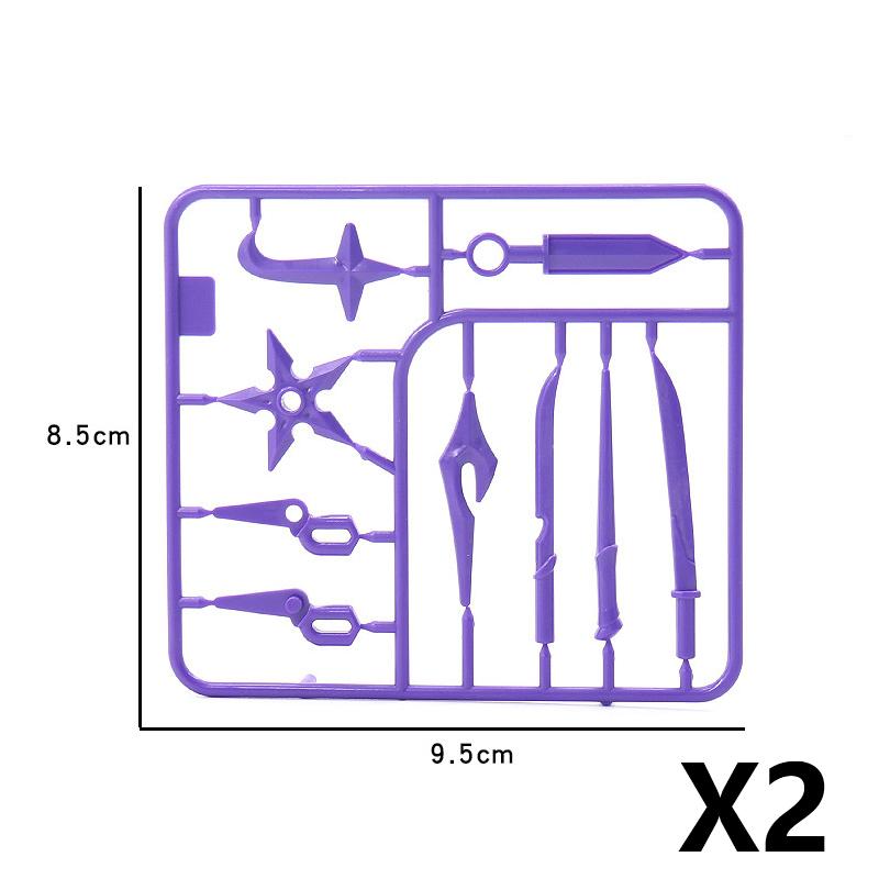 Military Waffen Pack Accessory Building Block Assassin Figure Waffen Accessories Dart Blade Sword Knife Soldier Guns Bricks Toys