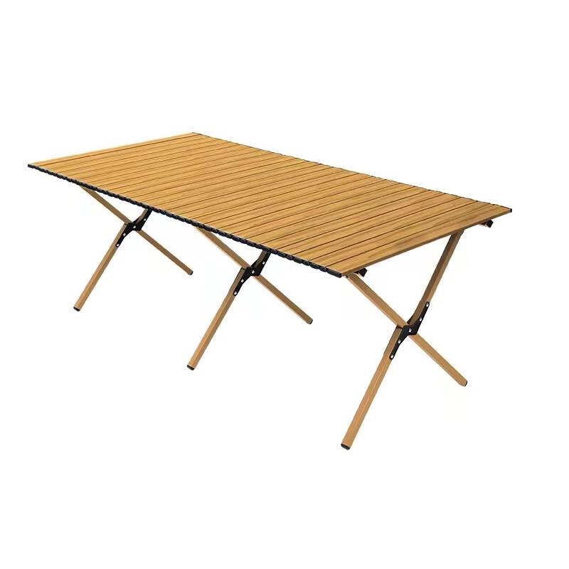 Quyoubang Portable Wood Grain Camping Table