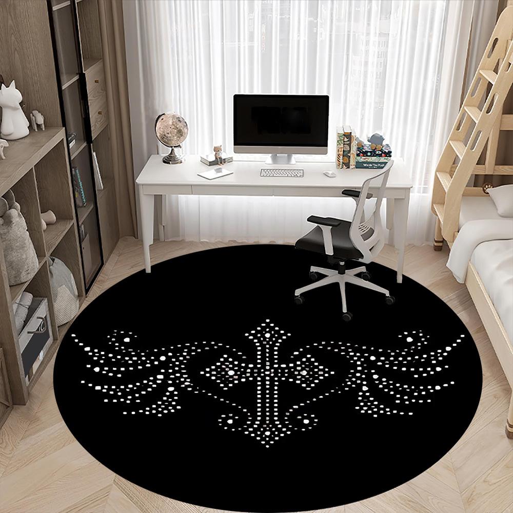 1pc Wings Chair Carpet for Office - Durable, Ideal for Chair Mats, Stylish & Functional Decorative Rug Yy260203021
