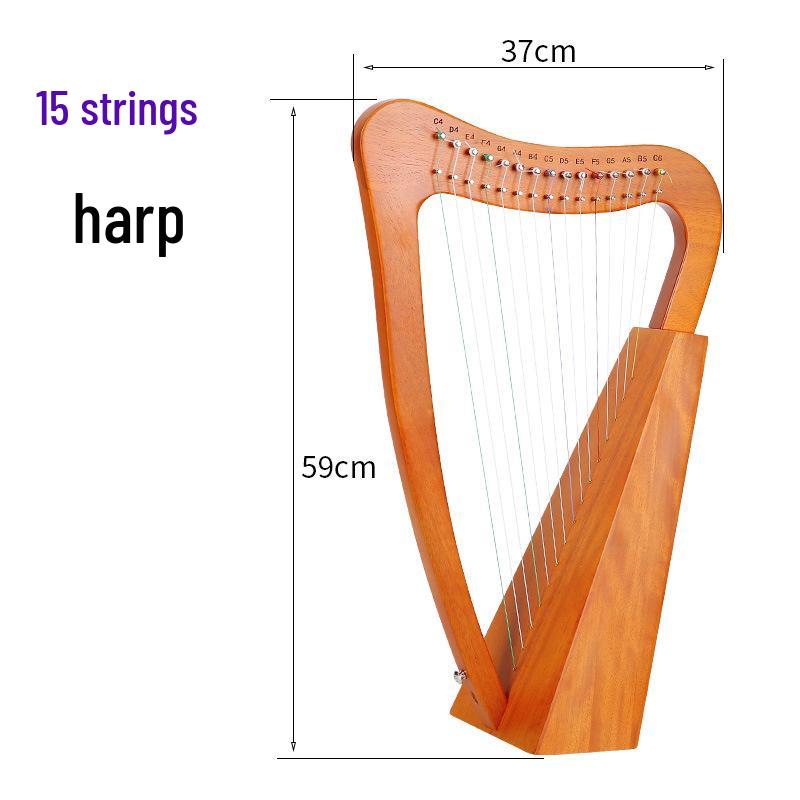 Lira de 23 Cuerdas, 19 Cuerdas, 15 Cuerdas - Arpa Pequeña para Principiantes Ángel Lira Instrumento Musical Clásico