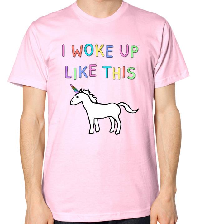 Unicorn T-Shirt I Woke Up Like This Unisex Tee S