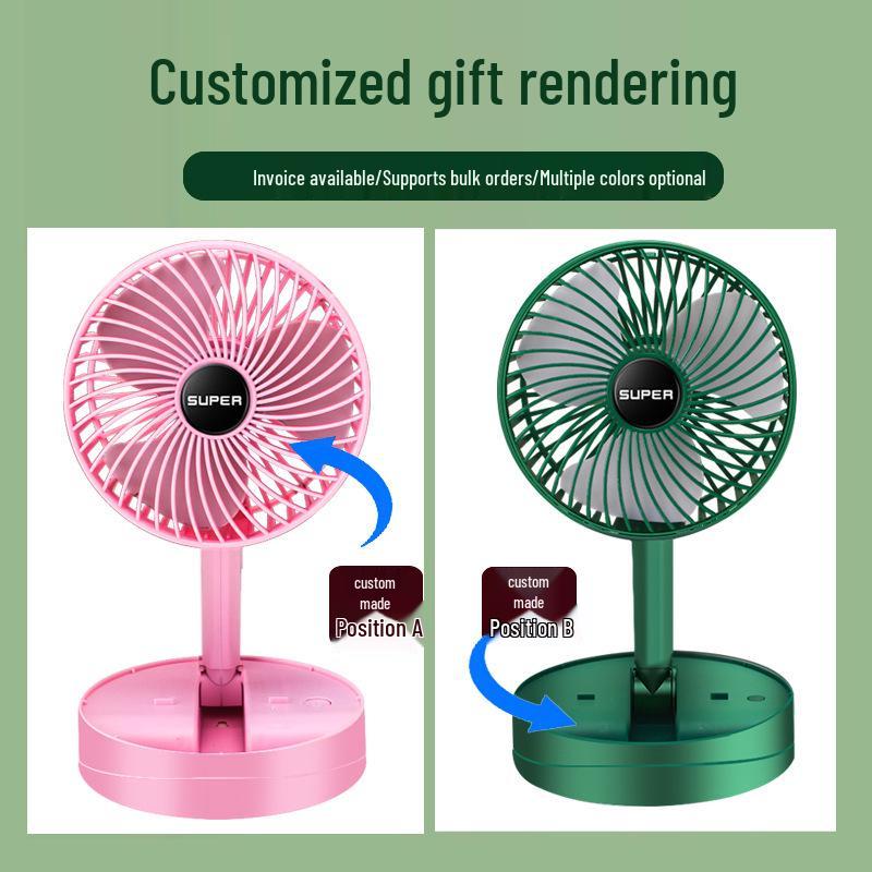 Portable USB Rechargeable Mini Desktop & Handheld Fan