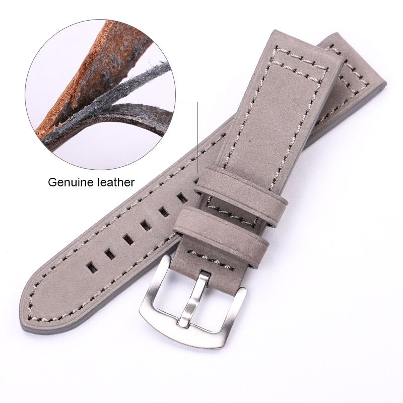 Watchband Genuine Leather Watch Band Strap Quick Release Vintage Watchband Metal Buckle Wristband Belt Accessories 18mm 20mm 22mm 24mm