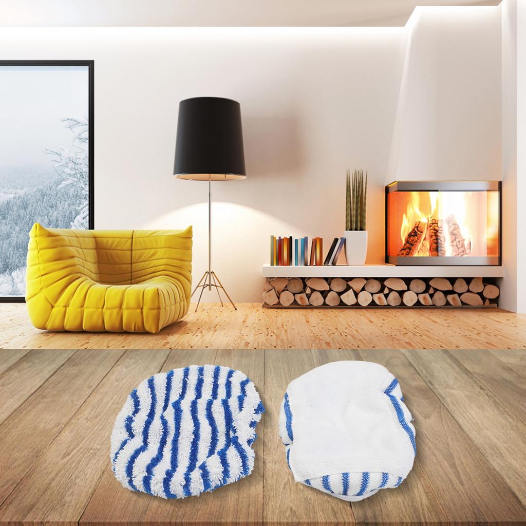 For Steam Cleaner Accessories 2PCS Replacement Mop Cloths for RY Models