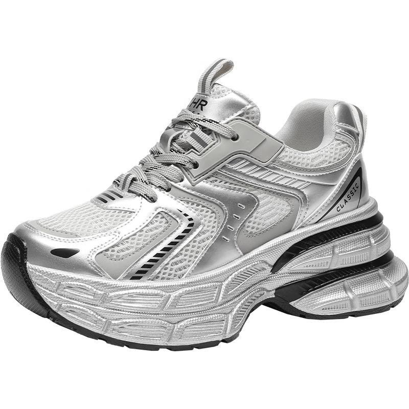 ZHR Women s Breathable Mesh Platform Dad Sneakers 37