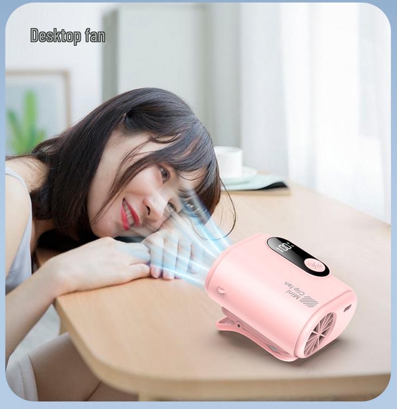 26 Years New Portable Neck and Waist Clip Fan: High-Speed Mini Fan for Outdoor Travel