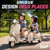 Licensed VESPA Electric Motorcycle for Children, 6V, Ages 3+, Cream