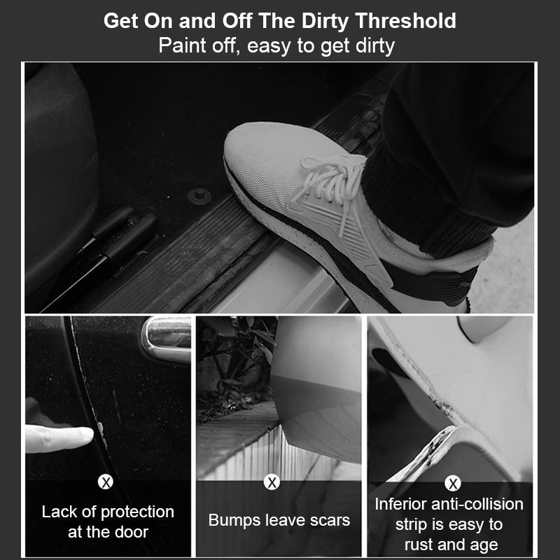 Araba Kapı Koruyucu Çıkartmalar Anti Scratch PEVA Nano Bant Otomatik Bagaj Eşiği Itişme Koruyucu Film Otomatik Kenar tampon çıkartması